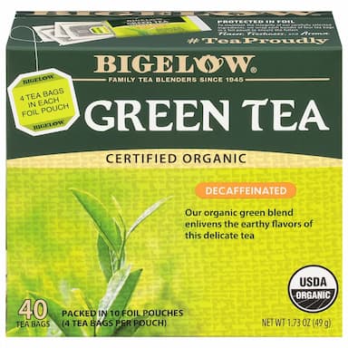 Bigelow Green Tea Decaffeinated - 40 Count