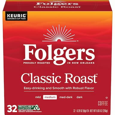 Folgers Classic Roast K -Cup - 32 Count