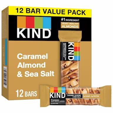 KIND Caramel Almond & Sea Salt Bars - 12ct