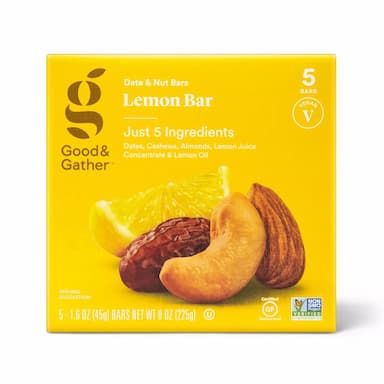 Lemon Nutrition Bars - 5ct - Good & Gather