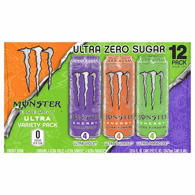 Monster Ultra Variety Pack - 12-16 Fl. Oz.
