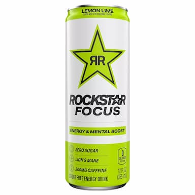 Rockstar Focus Lemon Lime - 12 Fl. Oz.