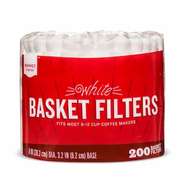White Coffee Filters - 200ct - Market Pantry