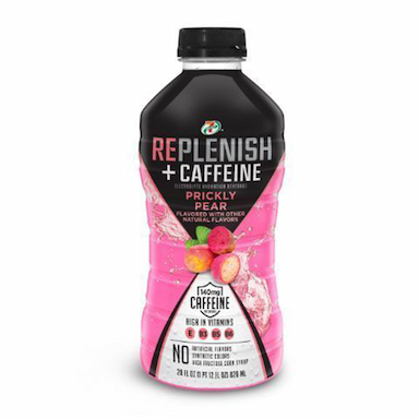 7-Select Replenish + Caffeine Prickly Pear 28oz