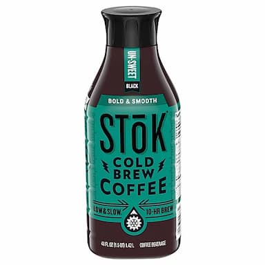 Stok Cold Brew Coffee Black Unsweetened - 48 Fl. Oz.