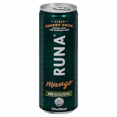 Runa Organic Clean Energy Drink Mango Tango - 12 Fl. Oz.