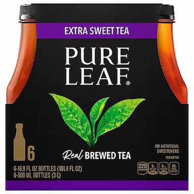 Pure Leaf Tea Real Brewed Extra Sweet Tea - 6-16.9 Fl. Oz.
