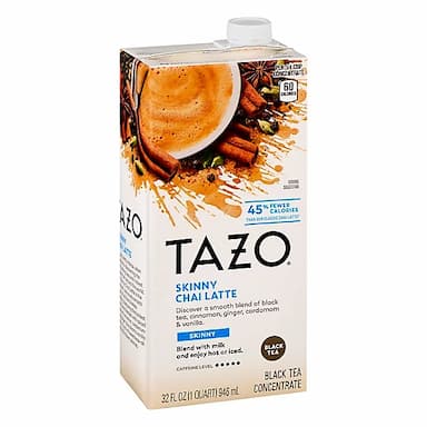 TAZO Tea Concentrate Black Tea Skinny Chai Latte - 32 Fl. Oz.